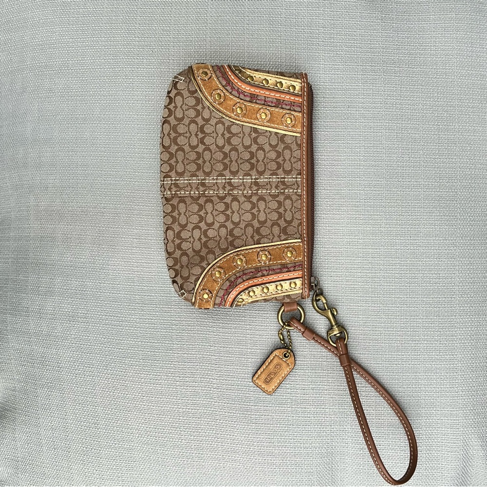 COACH Logo Wristlet & Keychain